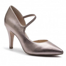 Load image into Gallery viewer, Caprice Leather Rose Satin Pointed Toe Heeled Shoe - Boutique on the Green