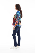 Load image into Gallery viewer, Orientique Night Boats V Neck Long Sleeve Jersey Cotton T-Shirt 23013 - Boutique on the Green