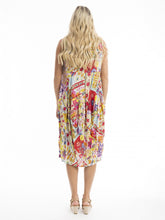 Load image into Gallery viewer, Orientique Maitra Printed Organic Cotton Sleeveless Bubble Woven Dress - Boutique on the Green
