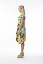 Load image into Gallery viewer, Orientique Amalfi Printed Short Sleeve Bubble Woven Dress 30186 - Boutique on the Green