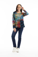 Load image into Gallery viewer, Orientique Billie Jean Patch Long Sleeve Jersey Top 62718 - Boutique on the Green