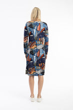 Load image into Gallery viewer, Orientique Bohemian Rhapsody Patch A-Line Long Sleeve Jersey Dress 20075 - Boutique on the Green
