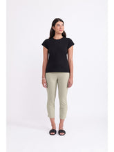 Load image into Gallery viewer, Foil Signature Fuss Free Plain Capri 7/8 Stretch Trapeze Trousers - Light Khaki - Boutique on the Green