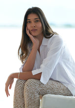 Load image into Gallery viewer, Foil Signature Fuss Free Printed Capri 7/8 Stretch Trapeze Trousers - Boutique on the Green