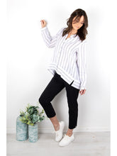 Load image into Gallery viewer, Foil Signature Fuss Free Plain Capri 7/8 Stretch Trapeze Trousers - Boutique on the Green