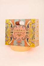 Load image into Gallery viewer, Powder Patterned Thora Bobble Hat - Coral & Taupe - Boutique on the Green