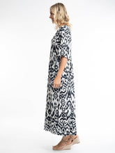 Load image into Gallery viewer, Orientique Izmir Green Printed Elbow Bell Sleeve Viscose Woven Maxi Dress - Boutique on the Green