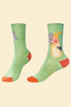Load image into Gallery viewer, Powder Bamboo Cockatoo Ankle Socks - Boutique on the Green