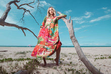 Load image into Gallery viewer, Orientique Aiya Napa Printed Elbow Bell Sleeve Viscose Woven Maxi Dress - Boutique on the Green