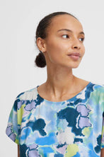 Load image into Gallery viewer, B Young Joella Printed Short Sleeve Drawstring Waist Round Neck Tunic Style Dress - Boutique on the Green