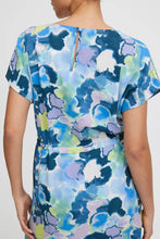 Load image into Gallery viewer, B Young Joella Printed Short Sleeve Drawstring Waist Round Neck Tunic Style Dress - Boutique on the Green
