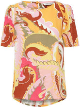 Load image into Gallery viewer, B Young Joella Short Sleeve Spun Viscose Woven Top With Back Pleat Detail - Boutique on the Green