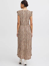 Load image into Gallery viewer, BYoung Joella Printed Frill Sleeve V Neck Drawstring Waist Tiered Maxi Dress - Boutique on the Green