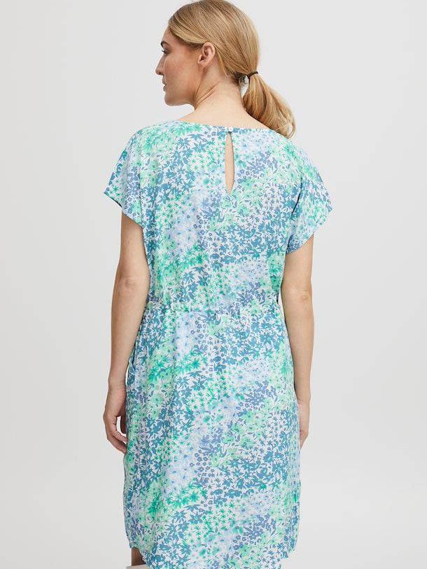 JOELLA Short Sleeves Dress White Smoke