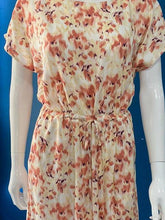 Load image into Gallery viewer, BYoung Joella Printed Short Sleeve Drawstring Waist Round Neck Tunic Style Dress - Boutique on the Green