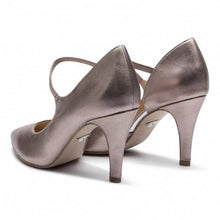 Load image into Gallery viewer, Caprice Leather Rose Satin Pointed Toe Heeled Shoe - Boutique on the Green