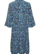 Load image into Gallery viewer, Saint Tropez EdaSZ Printed Elbow Fluted Sleeve Woven Tiered Hem Dress - Boutique on the Green