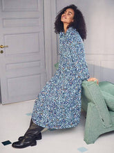 Load image into Gallery viewer, Saint Tropez EdaSZ Printed Long Sleeve Tiered Hem Woven Midi Dress - Boutique on the Green