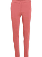 Load image into Gallery viewer, Desert sand Saint Tropez regular fit ankle-length casual trousers made from lightweight fabric, suitable for smart casual wear.