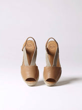 Load image into Gallery viewer, Etna Flat Leather Open Toe Espadrille - Boutique on the Green