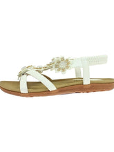 Load image into Gallery viewer, Lunar Fiji open toe floral & diamante applique sandal - Boutique on the Green