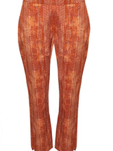 Load image into Gallery viewer, Foil Signature Marrakesh Burnt Orange 7/8 pull-on trousers, stylish and comfortable casual pants with a smooth finish and tailored fit.