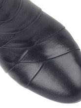 Load image into Gallery viewer, Lotus Tara Navy Leather Pleated Heeled Ankle Boot - Boutique on the Green