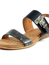 Load image into Gallery viewer, Lunar Horton Speckled Double Strap & Buckle Open Toe Sandal - Boutique on the Green