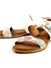 Load image into Gallery viewer, Lunar Horton Speckled Double Strap & Buckle Open Toe Sandal - Boutique on the Green