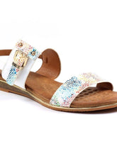 Load image into Gallery viewer, Lunar Horton Speckled Double Strap & Buckle Open Toe Sandal - Boutique on the Green