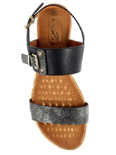 Load image into Gallery viewer, Lunar Horton Speckled Double Strap & Buckle Open Toe Sandal - Boutique on the Green