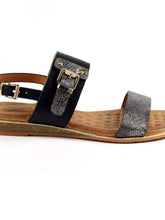 Load image into Gallery viewer, Lunar Horton Speckled Double Strap & Buckle Open Toe Sandal - Boutique on the Green