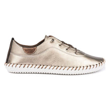 Load image into Gallery viewer, Lunar Shoes St Ives Leather Mock Lace Up Plimsol - Boutique on the Green