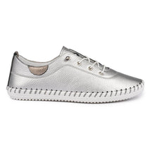 Load image into Gallery viewer, Lunar Shoes St Ives Leather Mock Lace Up Plimsol - Boutique on the Green