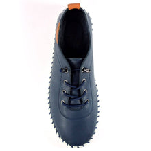 Load image into Gallery viewer, Lunar Shoes St Ives Leather Mock Lace Up Plimsol - Boutique on the Green