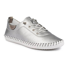 Load image into Gallery viewer, Lunar Shoes St Ives Leather Mock Lace Up Plimsol - Boutique on the Green