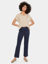 Load image into Gallery viewer, Saint Tropez KaileenSZ Navy Jersey Stretch Casual Trousers With Elastic Waist - Boutique on the Green