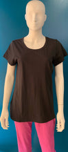 Load image into Gallery viewer, Orientique Essentials Black Organic Cotton Jersey Stretch Short Sleeve T-Shirt - Boutique on the Green