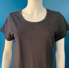 Load image into Gallery viewer, Orientique Essentials Black Organic Cotton Jersey Stretch Short Sleeve T-Shirt - Boutique on the Green