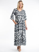 Load image into Gallery viewer, Orientique Izmir Green Printed Elbow Bell Sleeve Viscose Woven Maxi Dress - Boutique on the Green