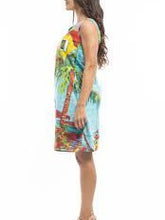 Load image into Gallery viewer, Orientique Plage De Tahiti Organic Cotton Printed Reversible Shift Dress - Boutique on the Green