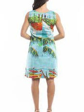 Load image into Gallery viewer, Orientique Plage De Tahiti Organic Cotton Printed Reversible Shift Dress - Boutique on the Green