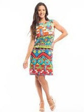 Load image into Gallery viewer, Orientique Plage De Tahiti Organic Cotton Printed Reversible Shift Dress - Boutique on the Green