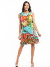 Load image into Gallery viewer, Orientique Plage De Tahiti Organic Cotton Printed Reversible Shift Dress - Boutique on the Green