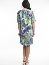 Load image into Gallery viewer, Orientique Vintage Print Elbow Sleeve Loose Flared Contemporary Dress - Boutique on the Green