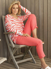 Load image into Gallery viewer, Pomodoro 100% Cotton Zebra Print Fine Knit Jumper - Boutique on the Green