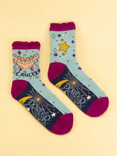 Load image into Gallery viewer, Powder Bamboo Zodiac Cancer Ankle Socks - Boutique on the Green