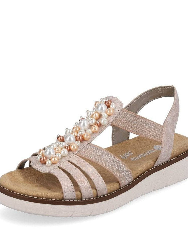 Remonte D6351-31 Sandals - Rosa/Gold - New in box