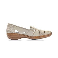 Load image into Gallery viewer, Rieker leather slip on cut out comfort shoe - Boutique on the Green