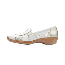 Load image into Gallery viewer, Rieker leather slip on cut out comfort shoe - Boutique on the Green